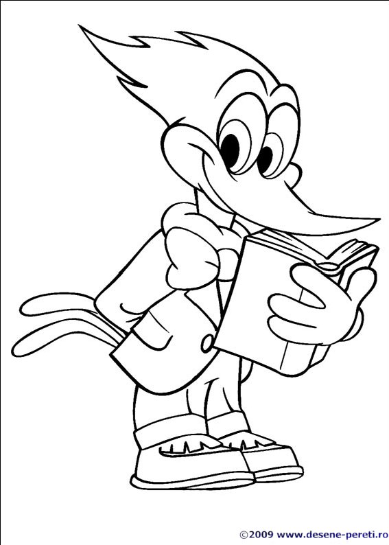 ciocanitoarea woody desene colorat